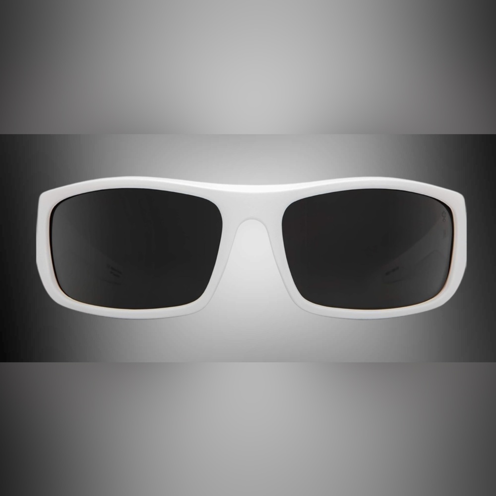 AUTHENTIC Spy Optic Piper Sunglasses Gray Polarized Matte White NEW IN BOX - Picture 5 of 9